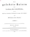 Baader 1804 Gelehrtes Baiern